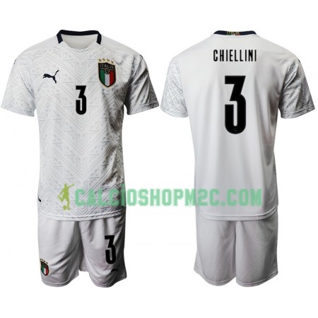 Italia Chiellini 3 Bambino Maglia Trasferta Euro 2020 Manica Corta (+ Pantaloncini)